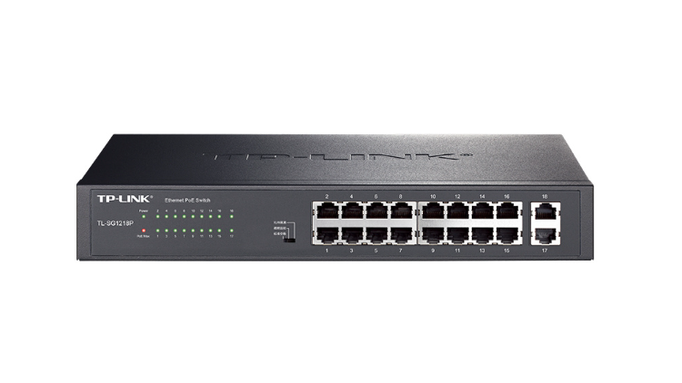 TP-LINK 16口全千兆以太網PoE交換機