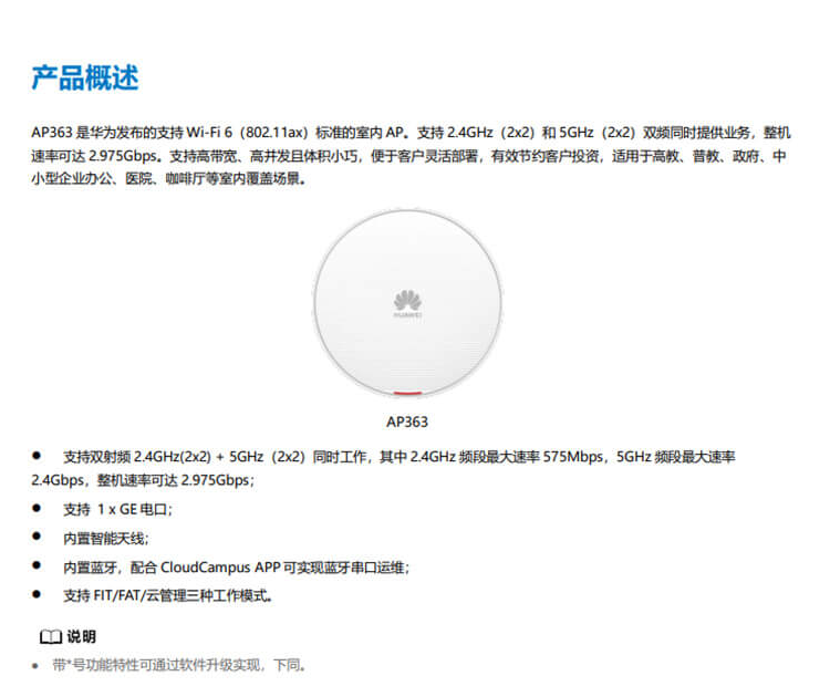 華為 AP363 企業(yè)級(jí)無線AP接入點(diǎn)